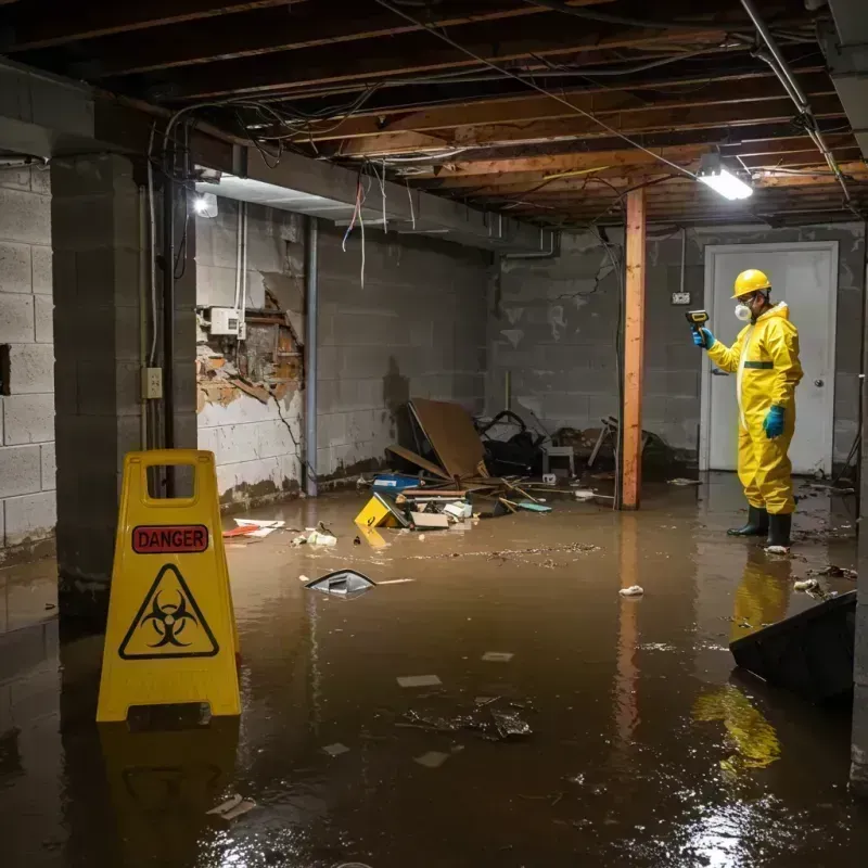 Flooded Basement Electrical Hazard in Rossmoor, NJ Property